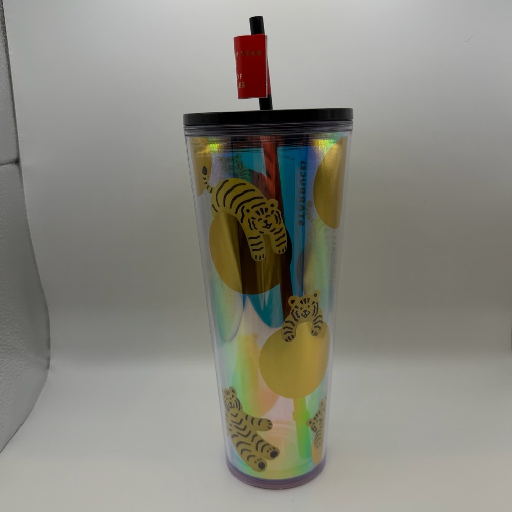 NEW 2022 Starbucks Target Lunar New Year of the Tiger 24oz Iridescent Tumbler